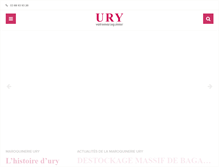 Tablet Screenshot of maroquinerie-ury.com